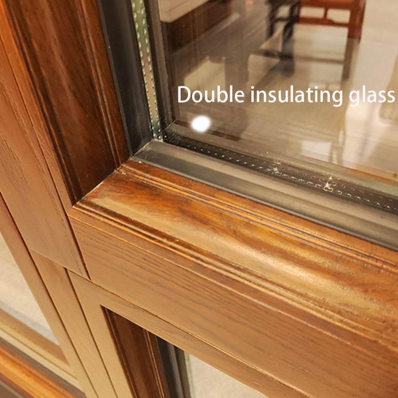 Modern Aluminum Clad Wood Window Tilt and Turn Window Security Windows for Home