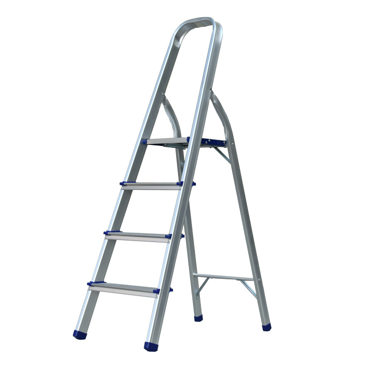Reinforced/Thickened Aluminum Ladders for Home and Industrial Use. Single Section Straight Ladder, a-Type Step Ladder, and Multi-Section Telescoping Extension