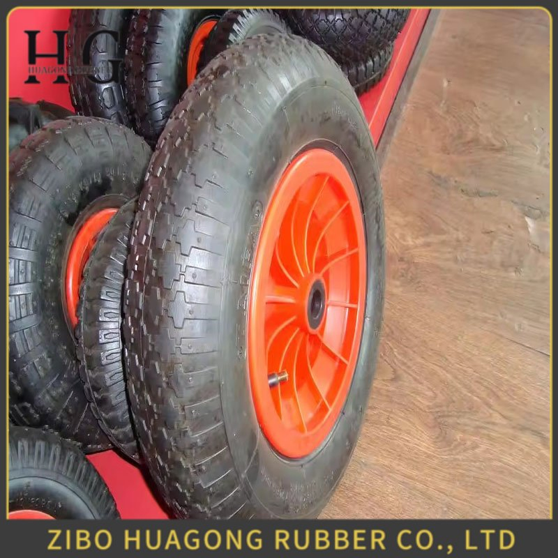 Size Can Be Customized High Quality Workshop Forlift Pallet Truck Rubber Wheel 3.50-8 with Bearing 6205zz