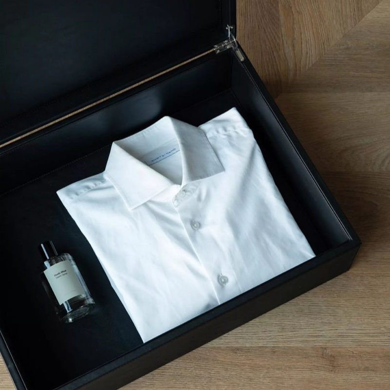 Vegan Fashion Hotel Supplies of Laundry Box Made of Bio-Based Vegan Leather