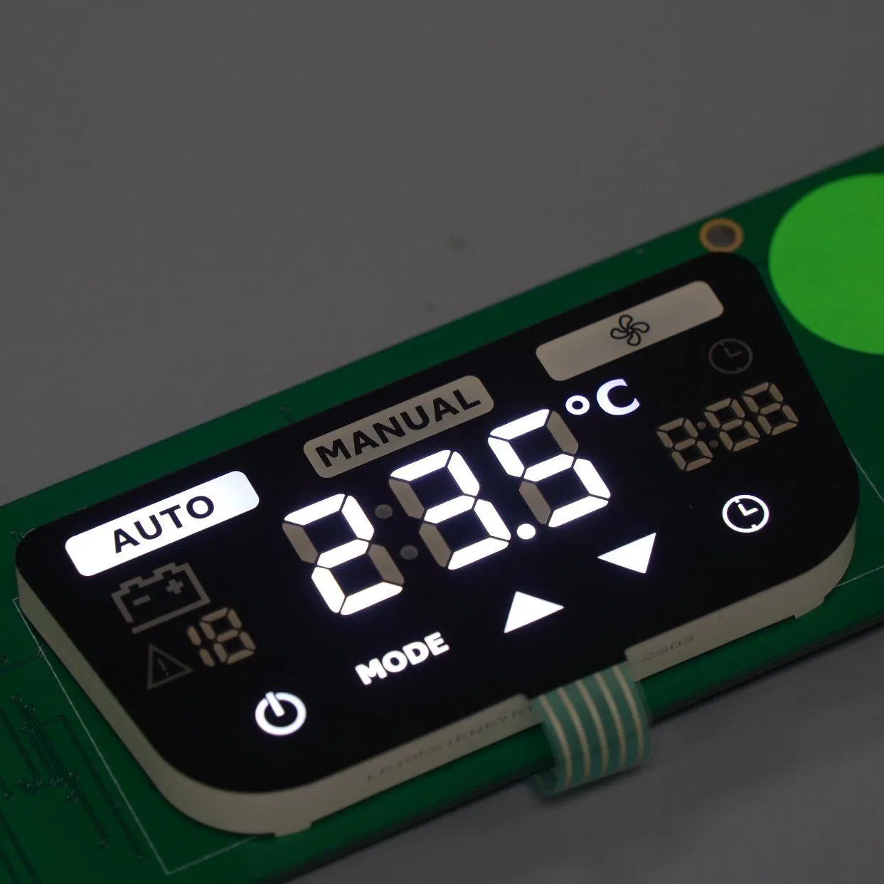 Customizable 7 Segment LED Display Module with Touch Buttons