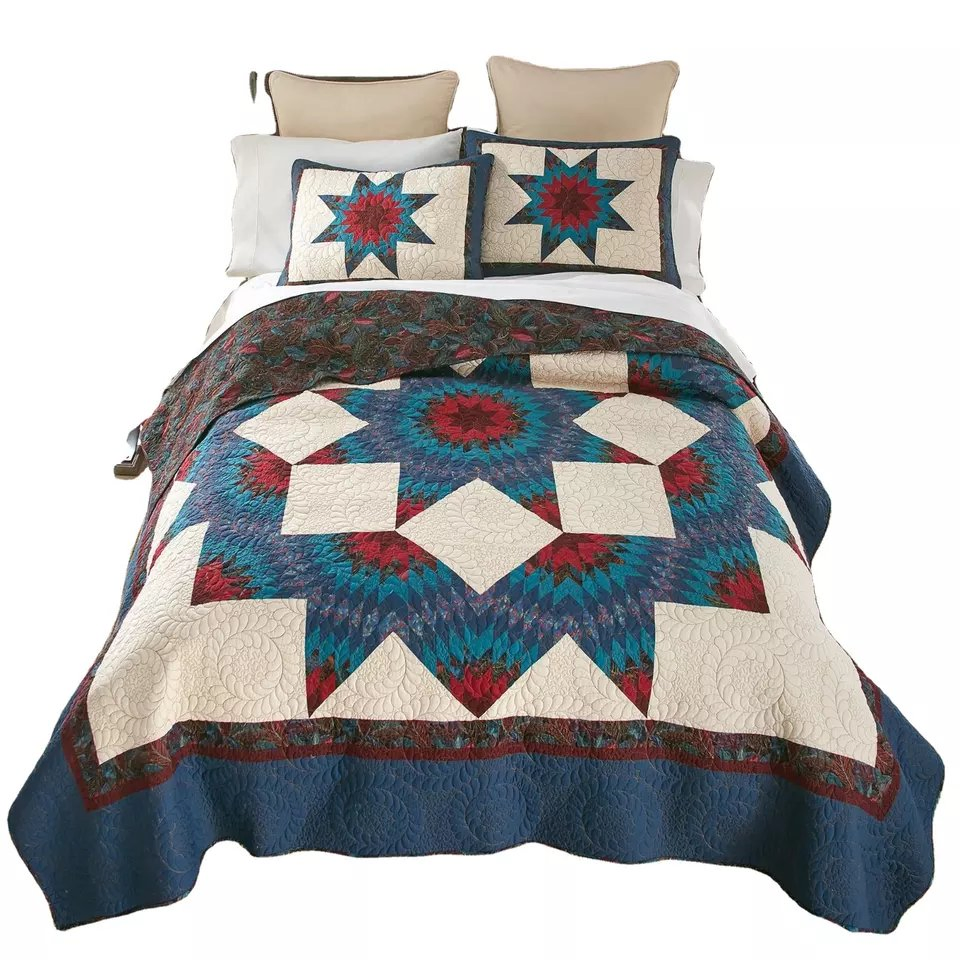 Quilting Fabrics Microfiber Fabric Quilted Comforter Bedspread Quilt