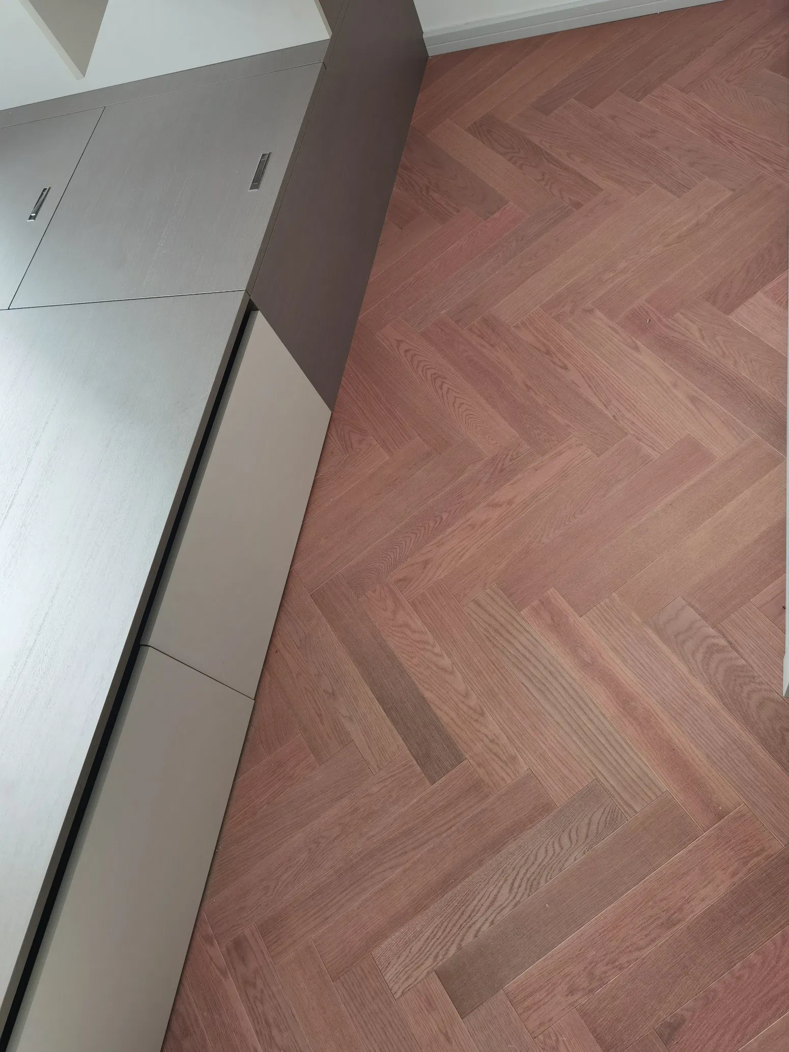 Single Laminate Walnut End Grain Chevron Swimming Pool Decking Engineered Black Wood Flooring