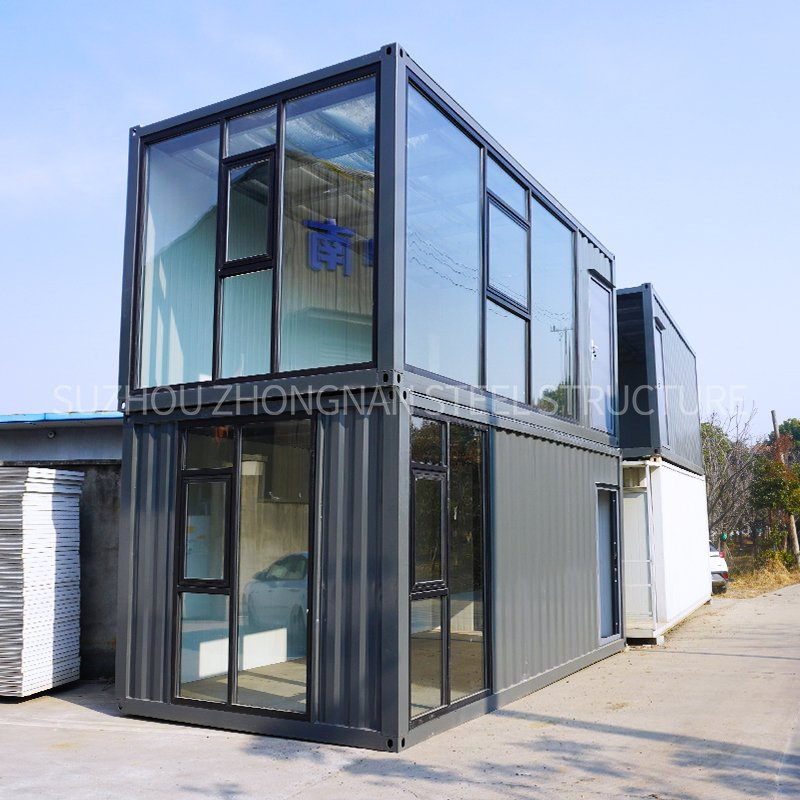 Cheap Low Cost 40FT/20FT Small 2-Story Modular Modern Portable Luxury Metal Prefabricated Storage Sea Cargo Shipping Container Folding Prefab House for Sale
