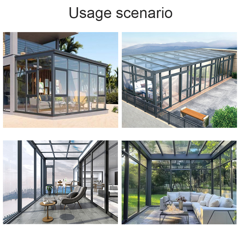 European Modern Design High Quality Winter Glass Insulated Garden Aluminum Sunroom