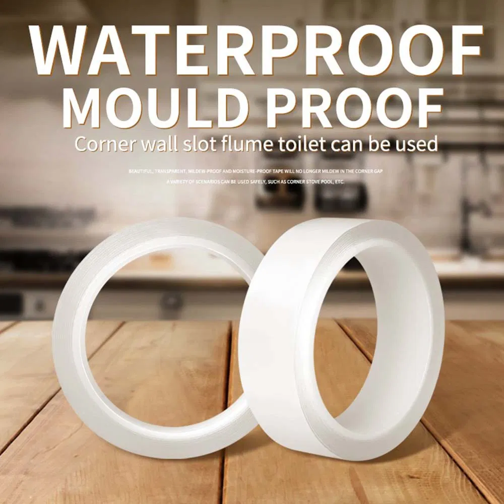 Waterproof Mildew-Proof Multifunction Clear Adhesive Tape for Bathroom and Kitchen