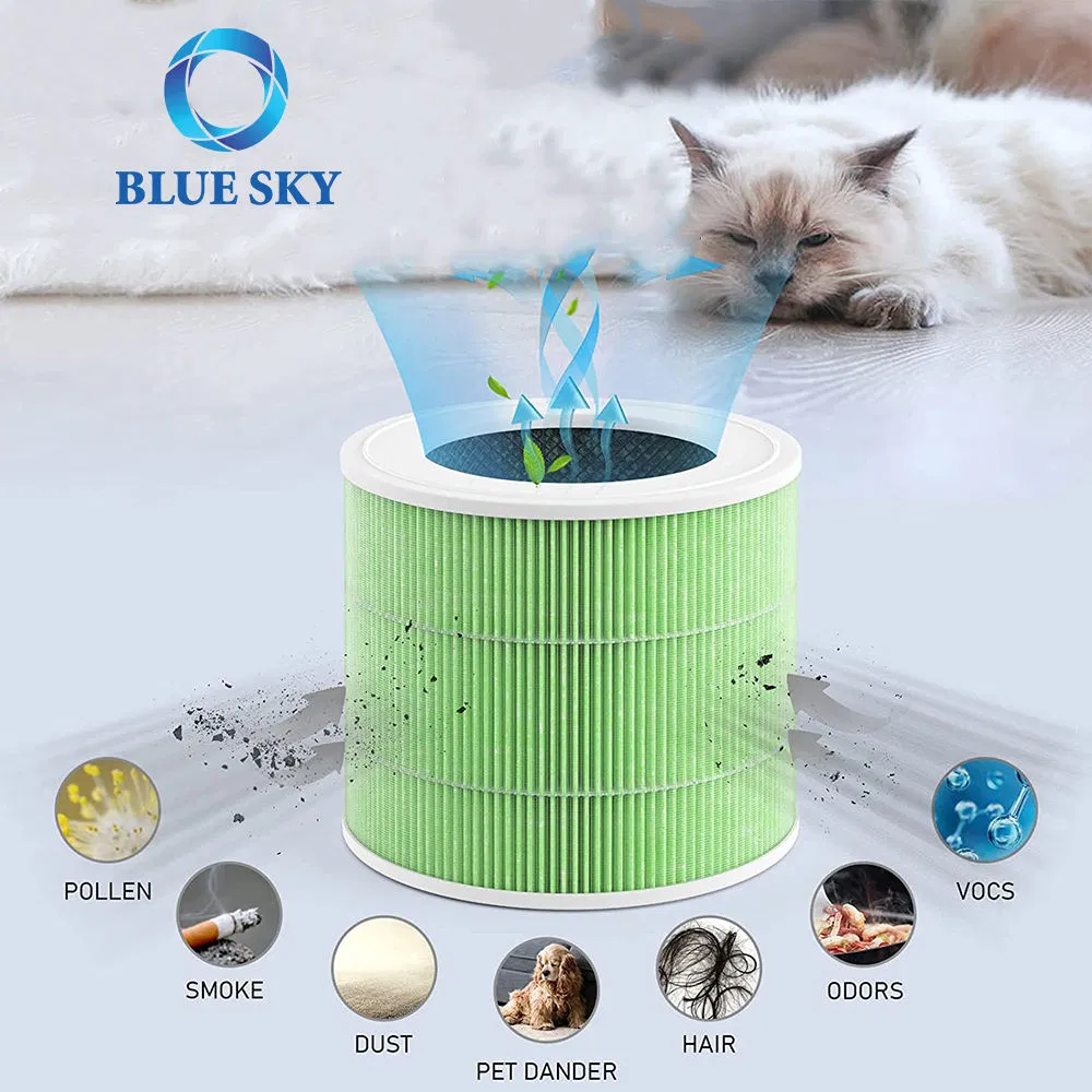 Air Purifier Replacement Filter Compatible with Loytio Ayafato Ioiow Air Purifier Cartridge HEPA Filter Parts