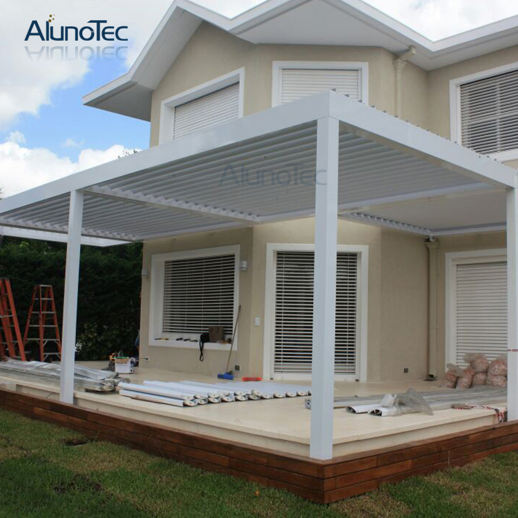Remote Control Motorised Louvres Roof Pergola Awning for Patio