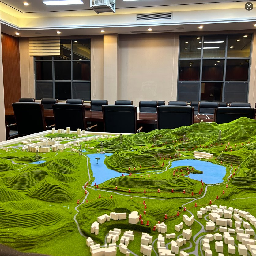 3D Customized Modern City Overall Planning and Landscape Sand Table Model