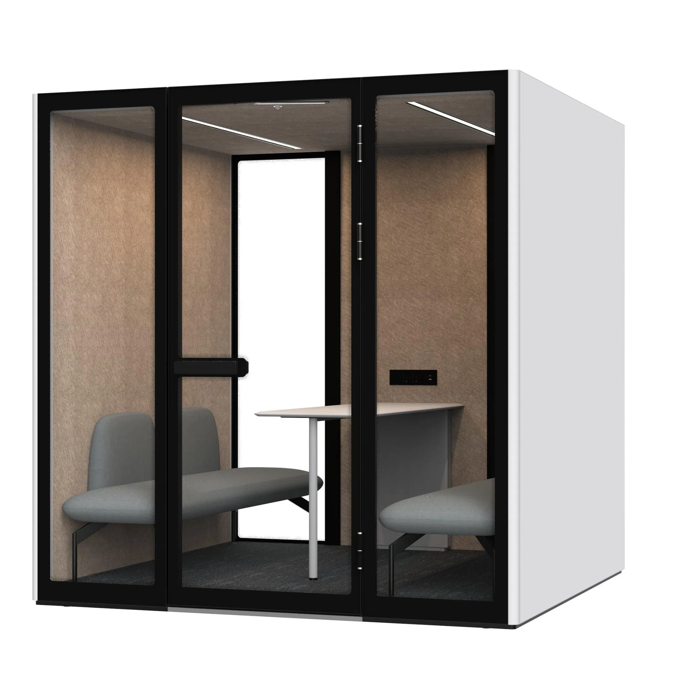 Movable Privacy Office Pod for Commercial Meeting Negotiation Cabin Hotel Pod