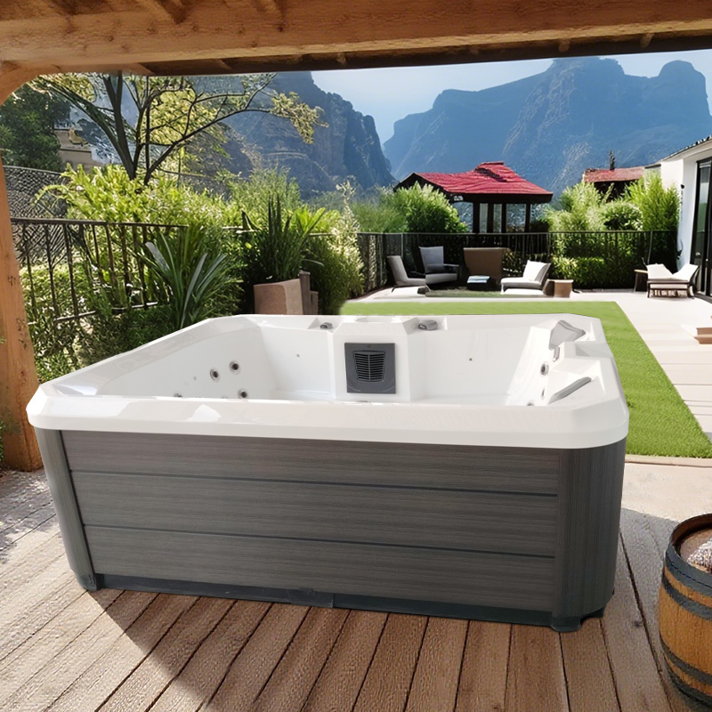 Portable SPA Hot Tub 5-6 Persons Acrylic Whirlpool Massage SPA Pool Outdoor