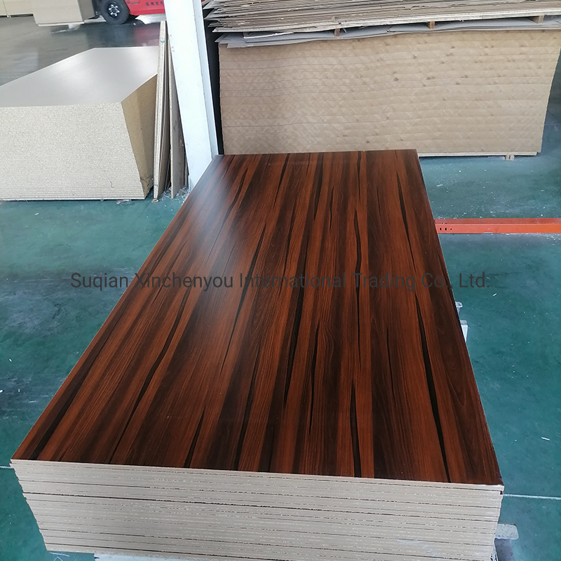 Furniture Used 1220*2440*17mm Oak Wood Grain Colored Laminated Melamine MDF