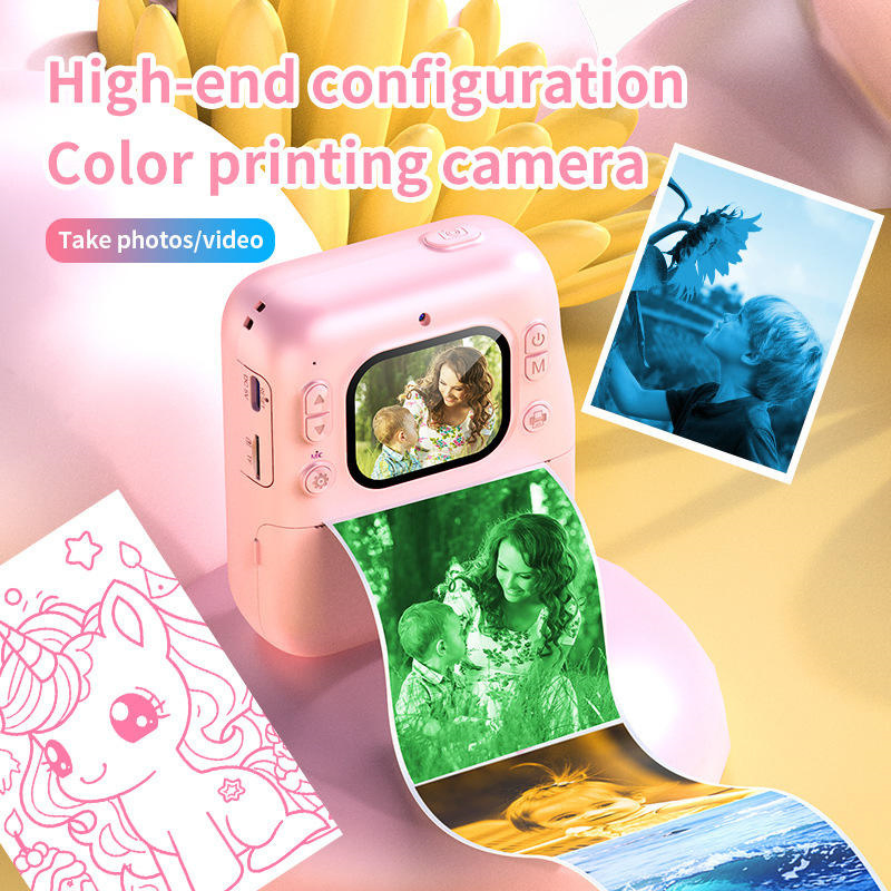 Portable Thermal Printing Camera Best Christmas Gift for Kids Mini HD Digital Video Camera Toy Wholesale Kids Portable Mini Picture Printer Cheaper Price