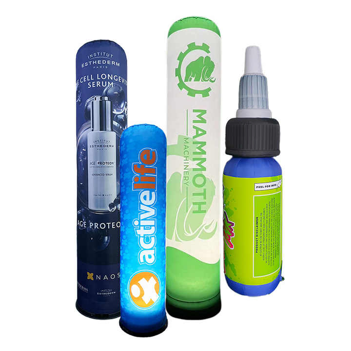 Custom Digital Printed Advertising Inflatable Pillars/Column With Logo printed