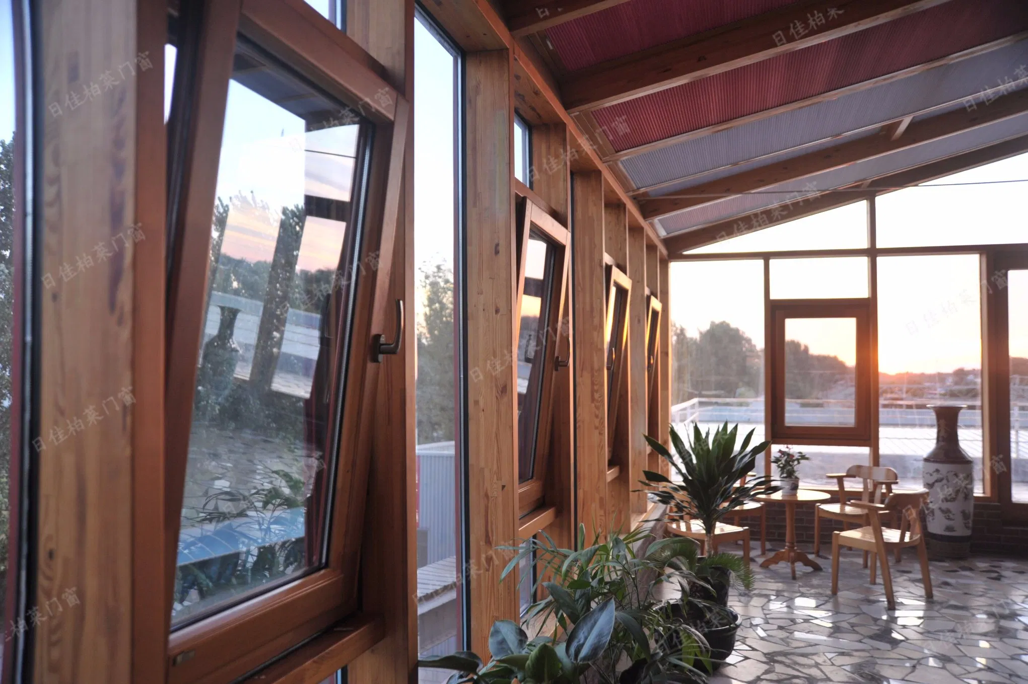 European Design Casement Aluminium Wood Window