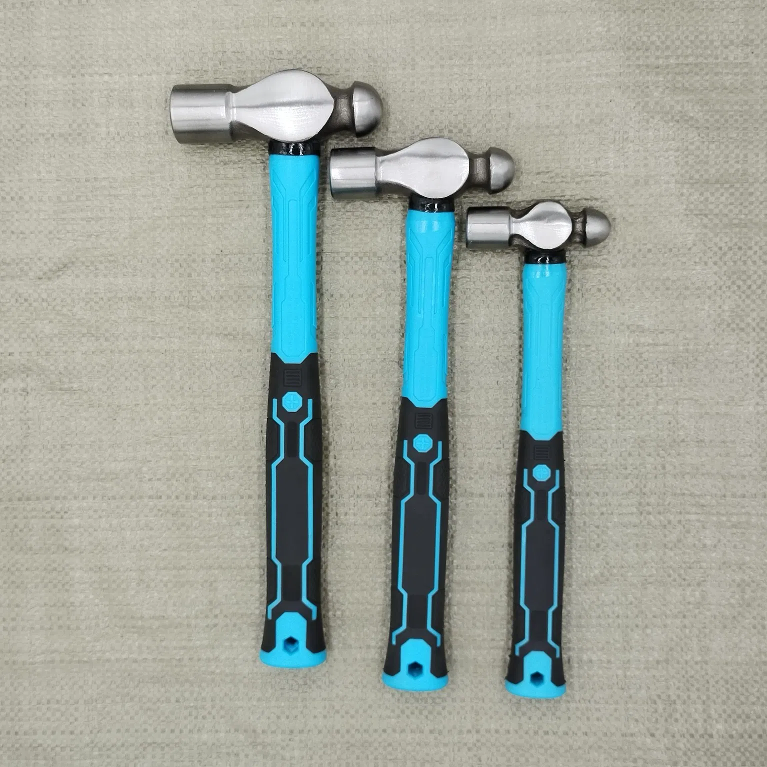 Industrial Ball Pein Hammer 16oz-48oz, Drop Forged Carbon Steel with Milled Face