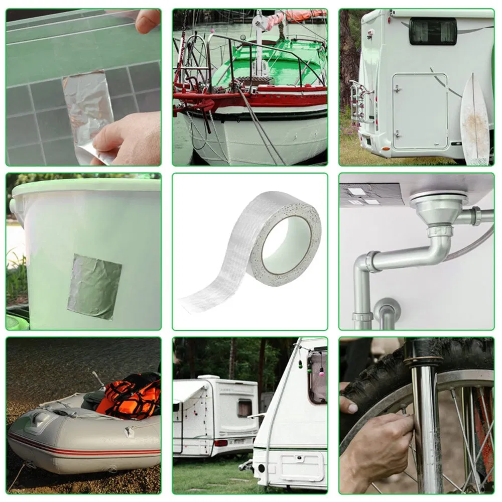 Aluminum Foil Butyl Tape Waterproof Sealing Tape for RV Repair, Roof Sealing, Pipe Leaks, Glass, Boat and Window Sealing and More