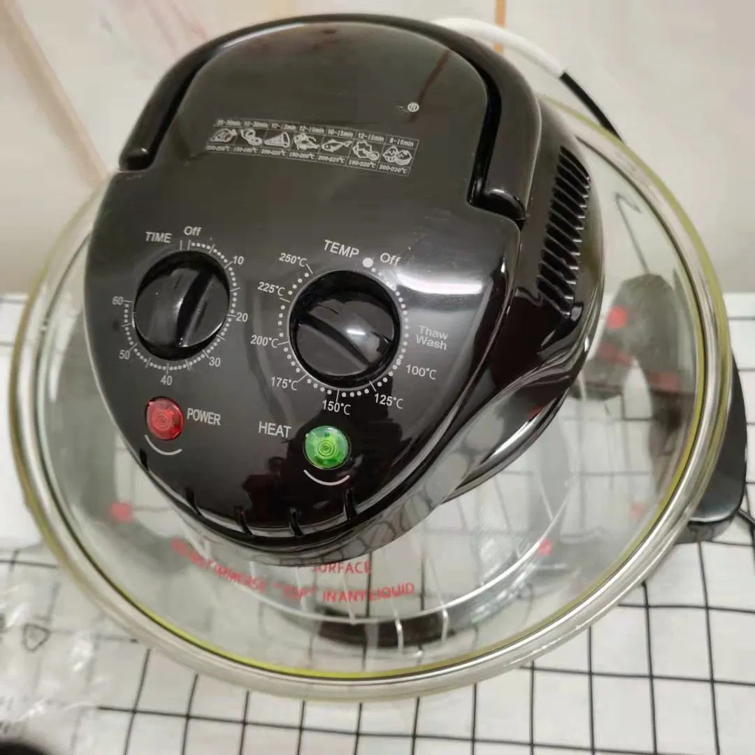 Low Cheap Price Halogen Oven 12L Visible Glass Air Fryer Convection Oven Electric Kitchen Cooker Silver Crest Convection Glass Bowl Halogen Oven Turbo Oven Sale