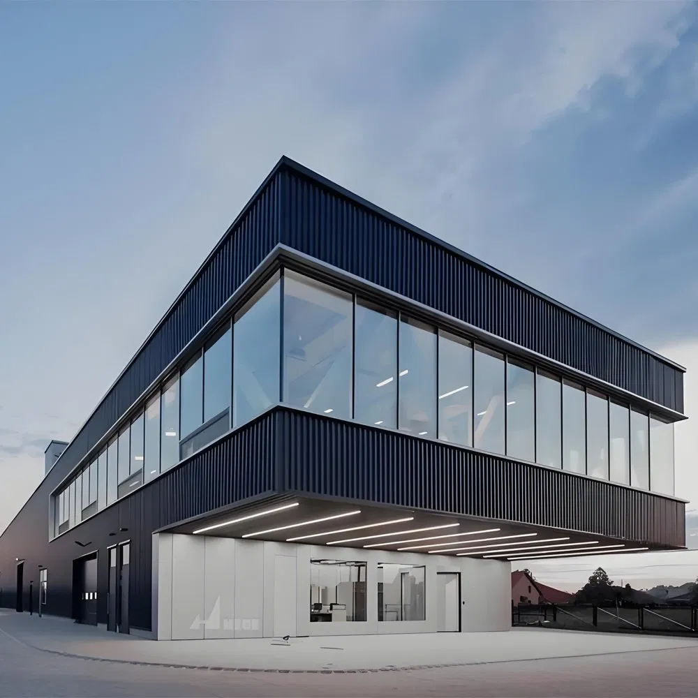 Custom Designed Modern Modular Metal Steel Structure Commercial Industrial Prefab Office Building Competitive Price Warehouses