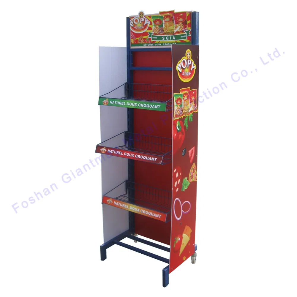 Multi-Function Metal Wire Snack Food Stand for Chocolate Chip Rack Display
