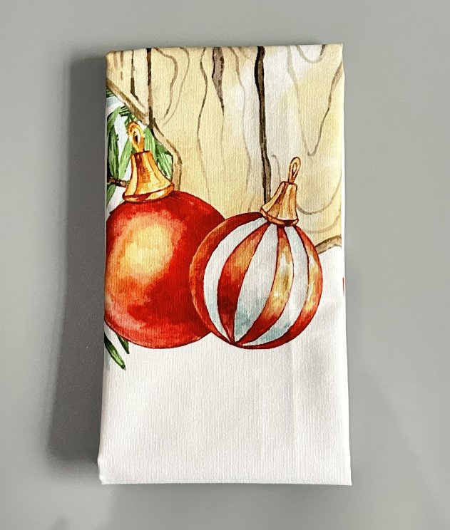 Custom Digital Printed Christmas Napkins Tea Towels