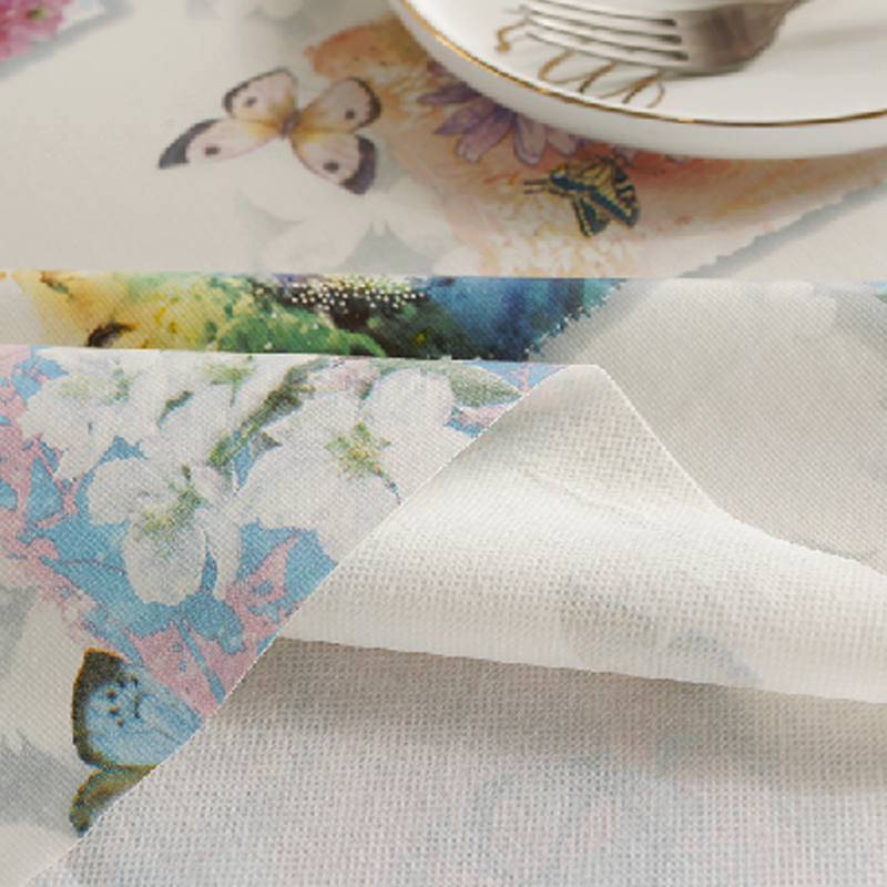 PVC 100% Waterproof Oil Proof Spill Proof PVC Wipe Clean Tablecloth