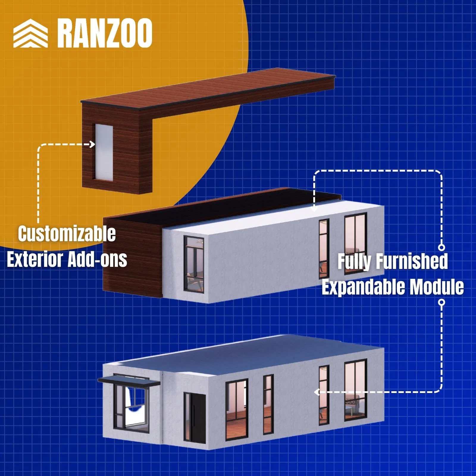 Ranzoo Flexible Mobile House with Tailored Features and Free 3D Rendering