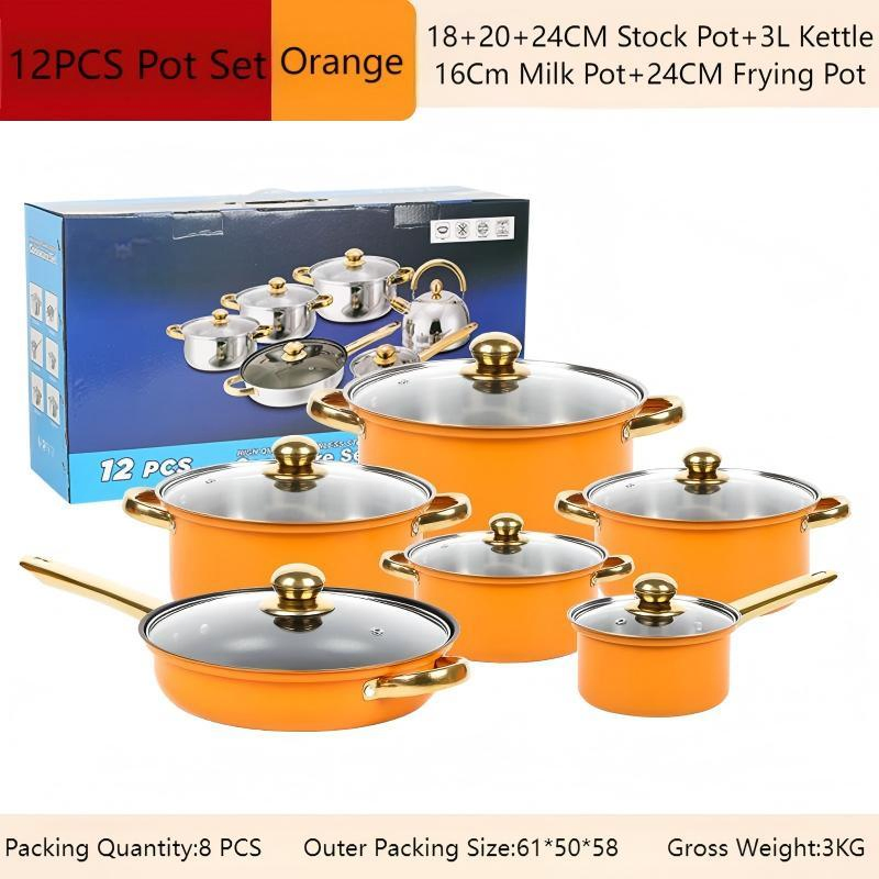 Kitchen Utensils Durable and Elegant Stainless Steel Cooking Pot for Everyday Cooking