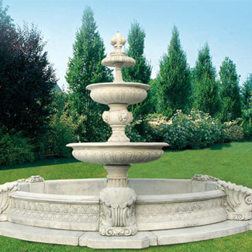 Outdoor Decoration Beautiful Antique Marble Fountain