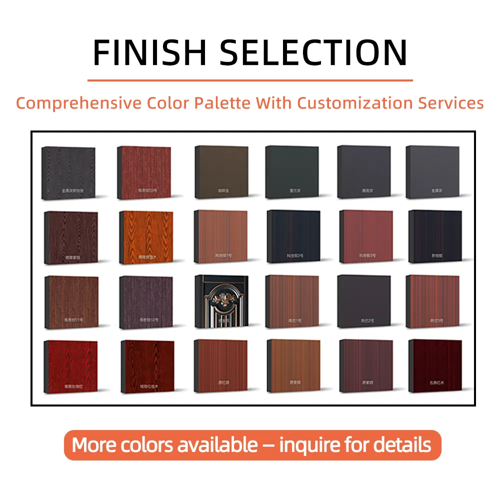 Modern Iron Door with Exaggerated Antique Copper Finish for African Villa Entrance