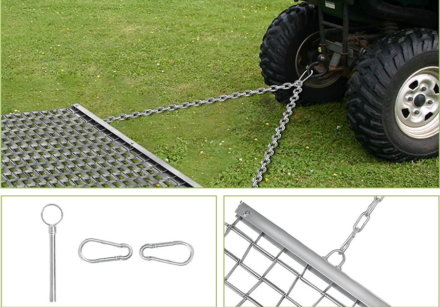 Baseball Field Sport Rigid 6ftx6FT 3'x5' Steel Drag Mat