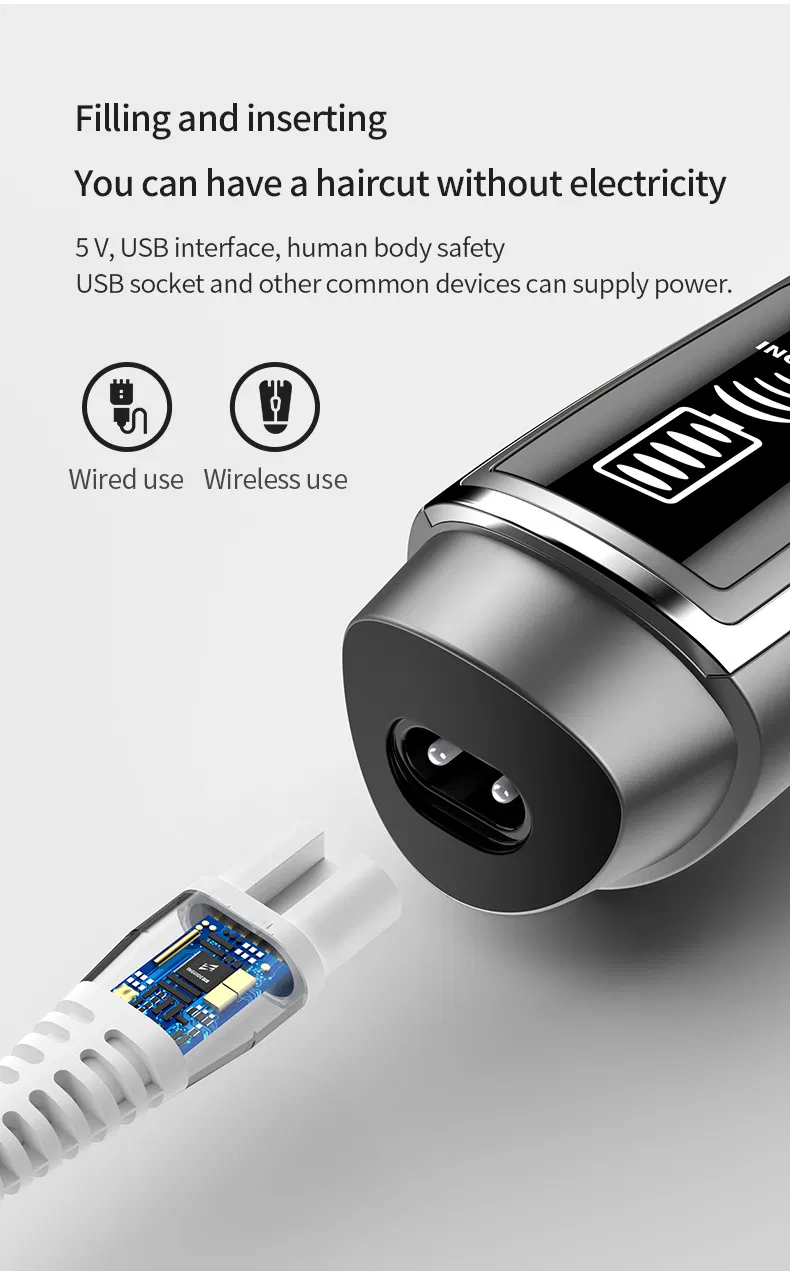 Wireless Nose Hair Removal Trimmer Rechargeable Electric Ear Face Eyebrow Nose Hair Trimmer