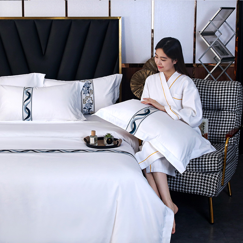 King Size Home Textile Weaving Fabric Cotton Bedding Items Comforter Bed Sheet Set