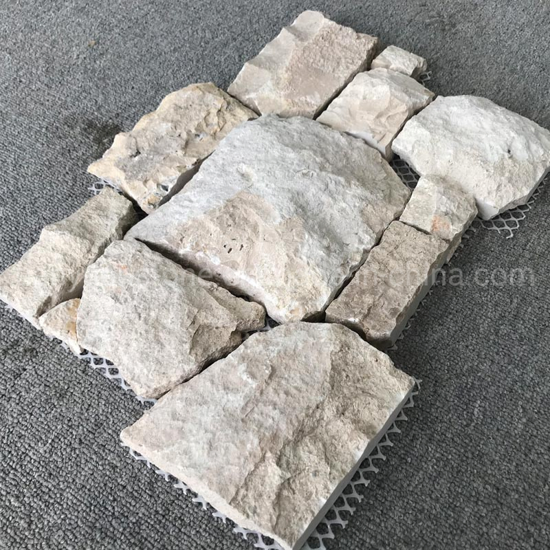 Limestone Wall Stone Cladding Veneer for Villa Exterior and Interior Wall Decor