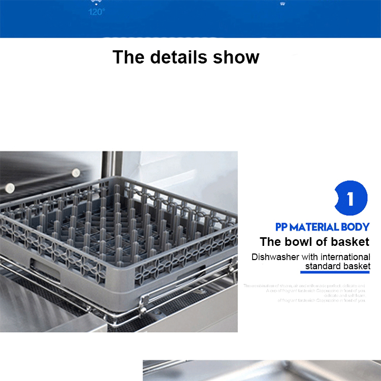 29L Stainless Steel 304 Restaurant Hotel Equipment Commercial Dishwasher with Numerical Control Panel