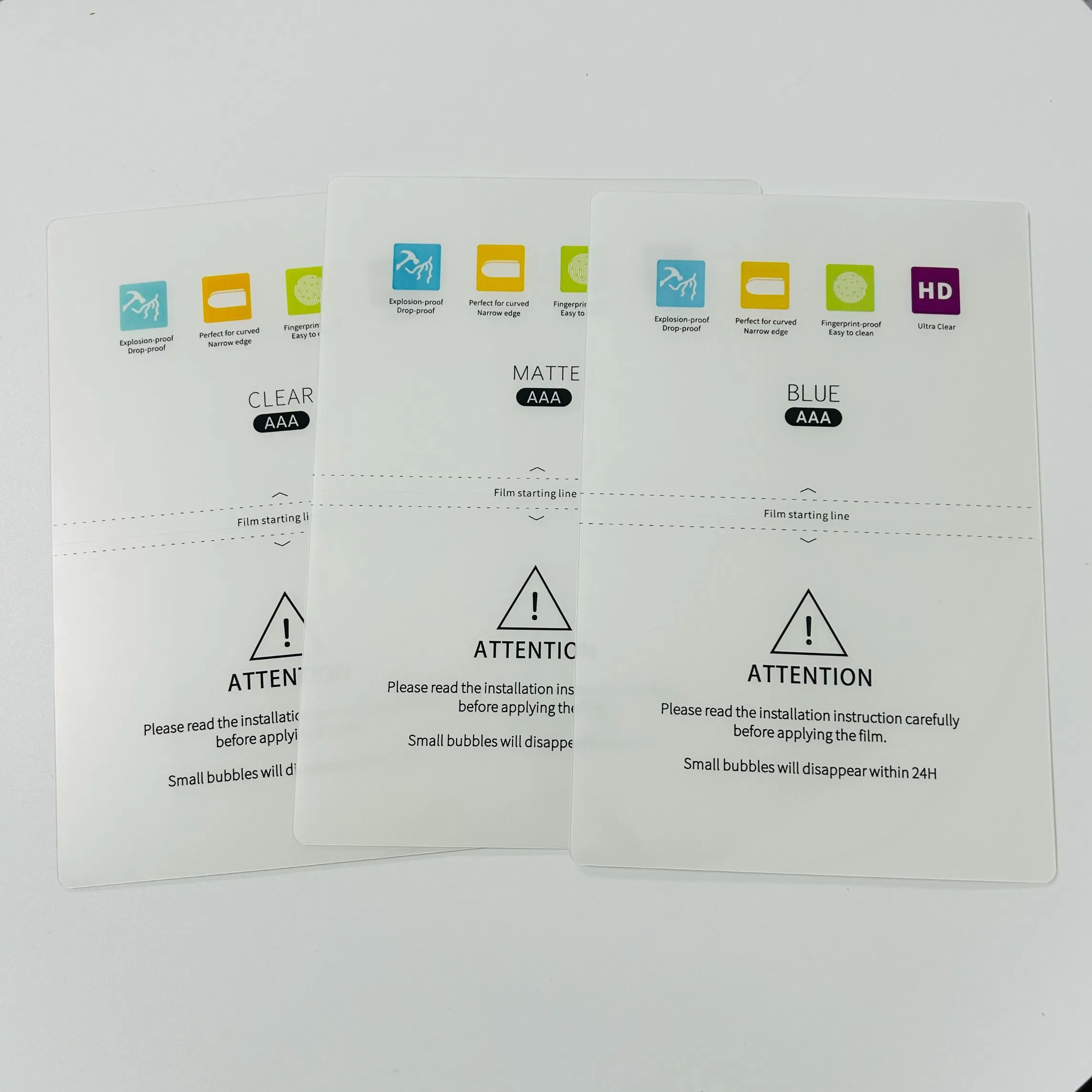 2026 Smart Gadget Phone Store 3D Anti-Fingerprint Screen Protector Back Skin Sticker