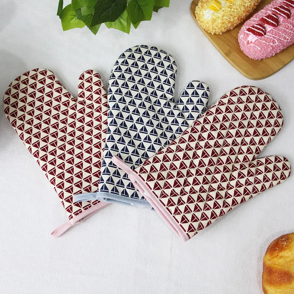 Wholesale Professional Extreme Heat Resistantfactory Hot Selling Pattern Oven Mitts