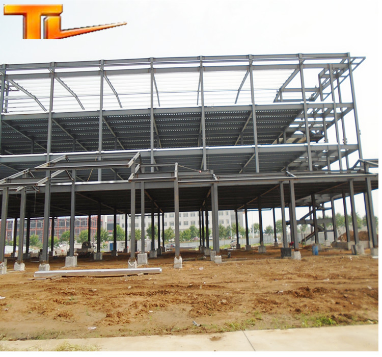 Steel Structure High-Rise Office Building Prefabricated Industrial Workshop Hangar