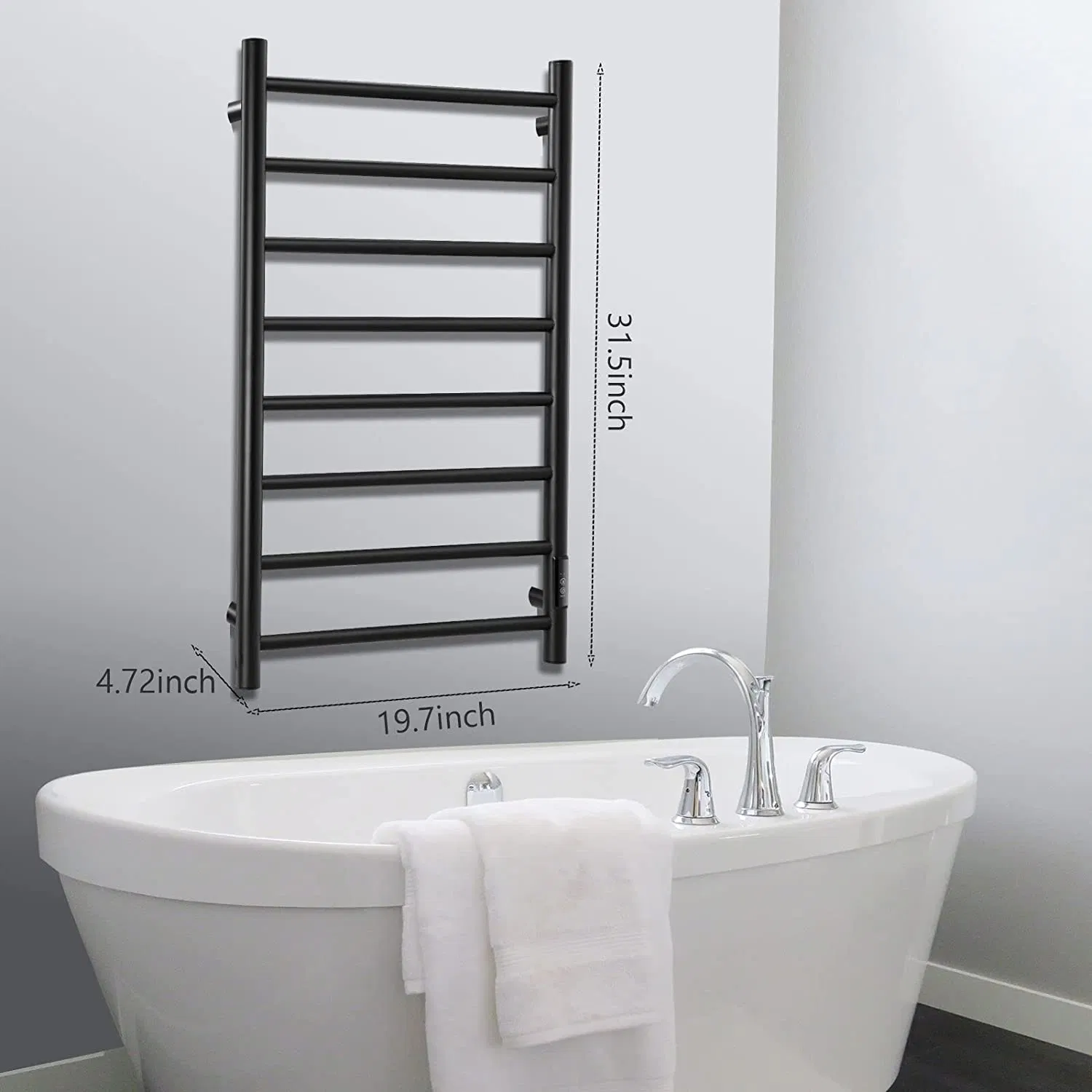 CE/FCC Approved Electric Towel Warmer SUS 304 Heater Towel Rack