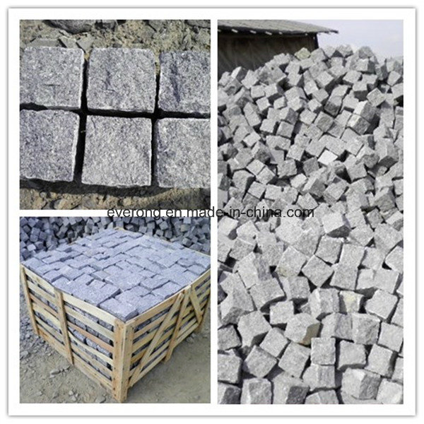 Granite Cube, Grey Cubic Paving Stone, Natural Split Granite Cube / Cobblestone