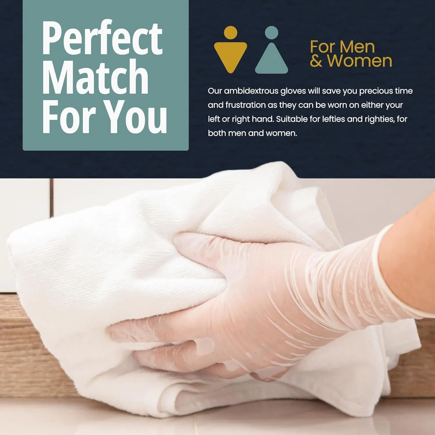 Disposable Vinyl Gloves Medical & Industry Use