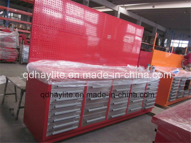 Workbench Steel Tool Cabinet Tool Box with Peg Board