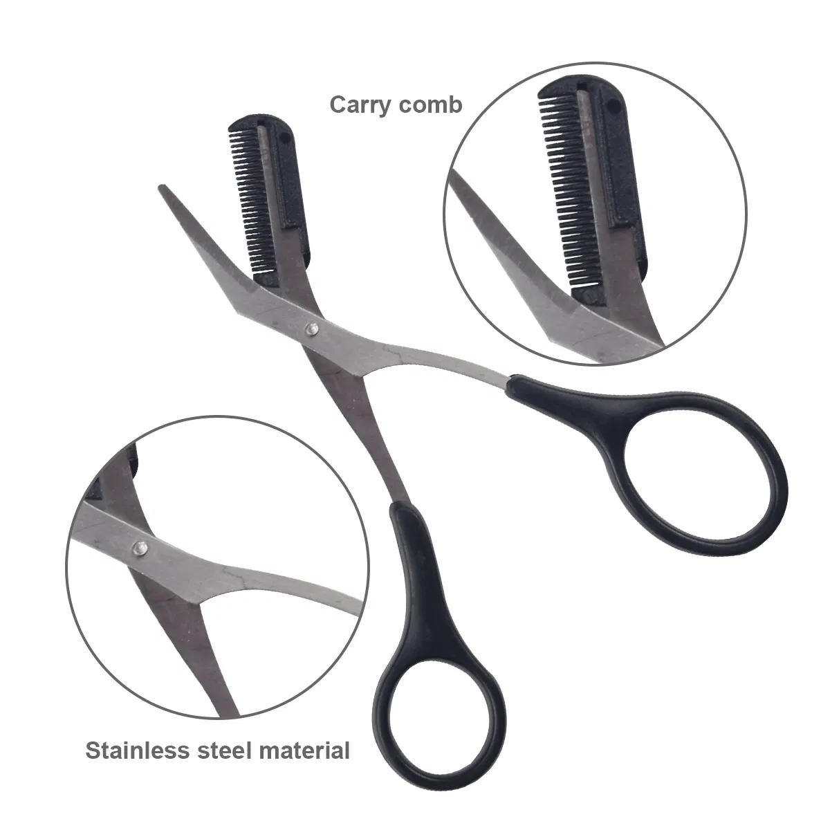 Ultimate Precision Stainless Steel Eyebrow Grooming Kit for Flawless Shaping