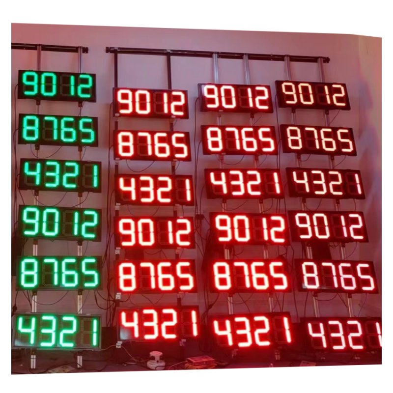 Large Outdoor 7 Segment LED Display 4 Digits Gas Station Price Display for LED Gas Display Gas Station