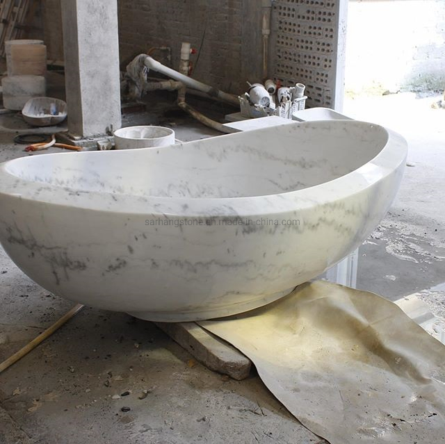 Hand Carved High Polishing Natural Stone Bathtub