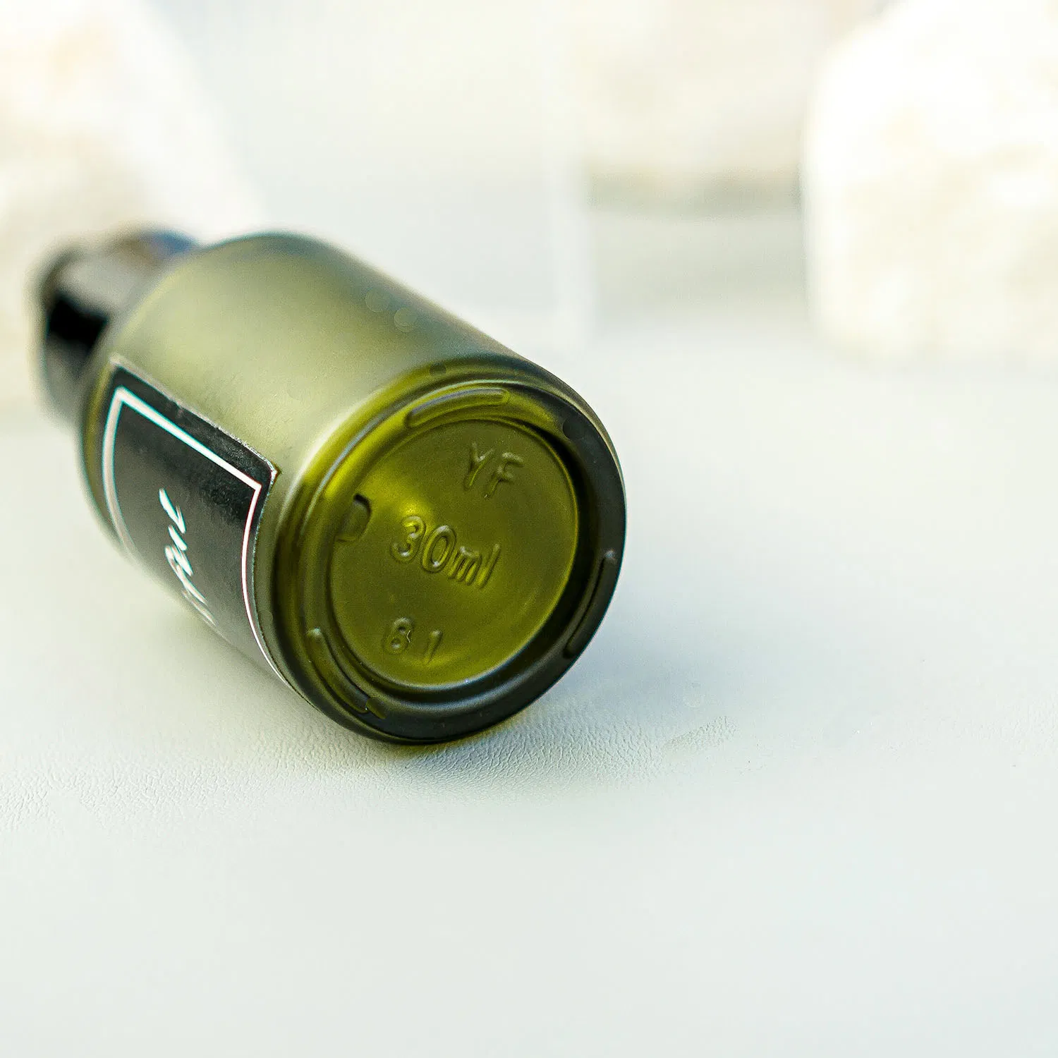 15/30/60ml Green Sloping Shoulder Essential Oil Dropper Glass Bottle Essence Refill