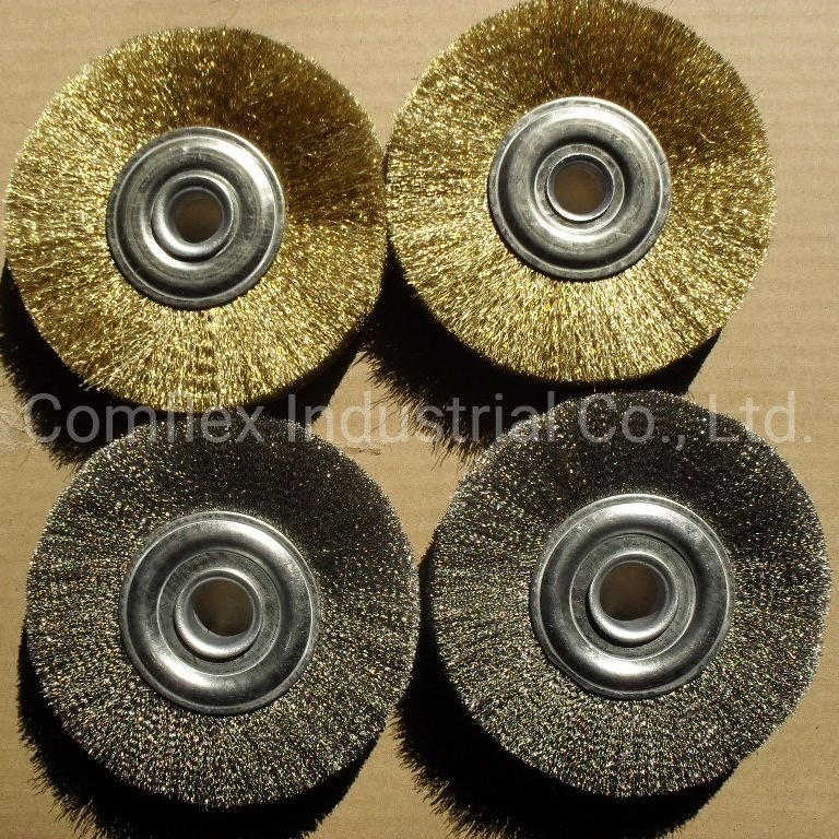 Абразивный полировальный круг из волнистой проволоки