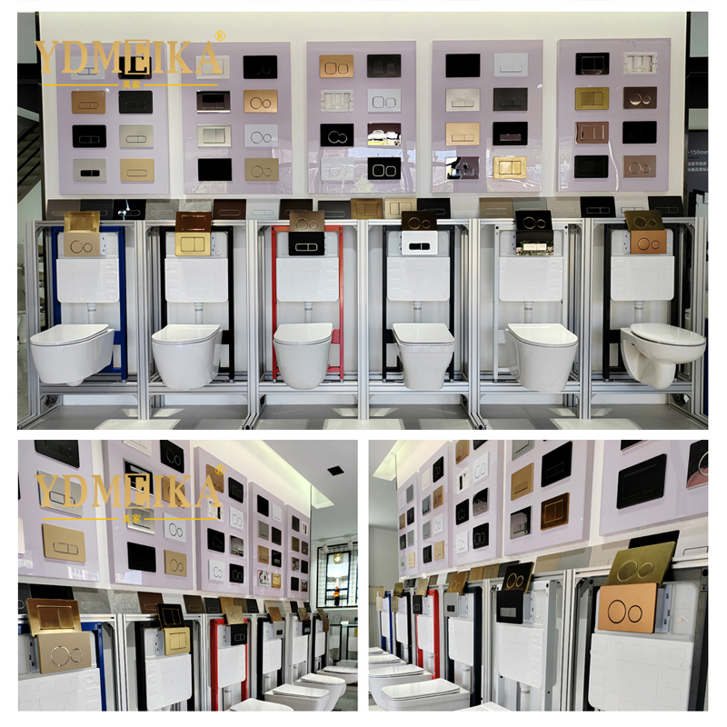 Manual Flushing Model Bathroom Accessories Metal Frame Concealed Cistern Sanitary Ware