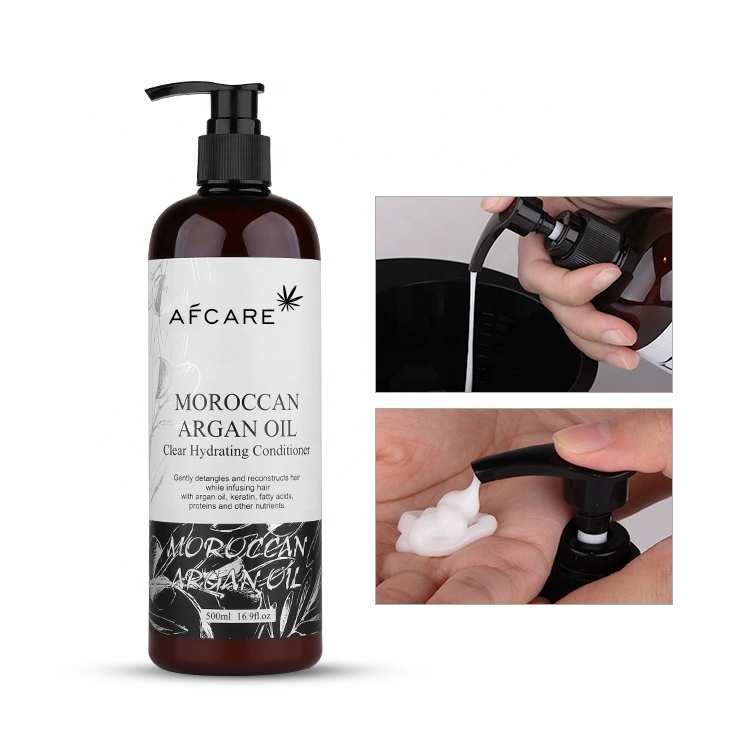 OEM Private Label Argan Oil Conditioner Smoothing Anti-Frizz Organic