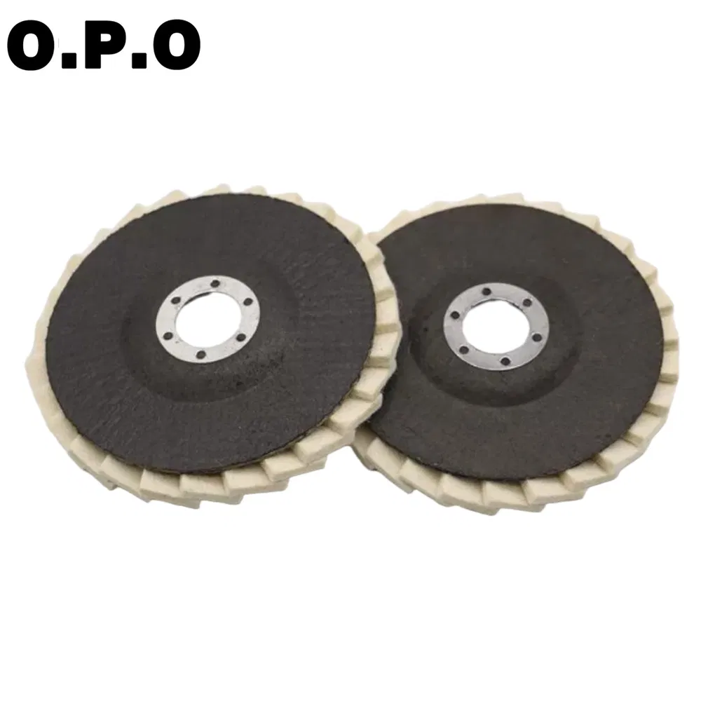 100% Wool Polishing Wheel Customized Angle Grinder Wool Disc OEM Supported Flap Wheels